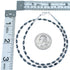 Hematite And Sterling Silver Southwest Bead Necklace RX114376
